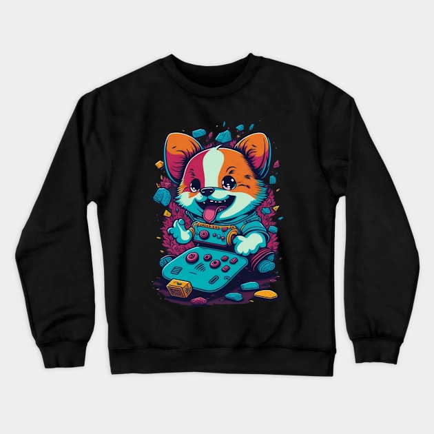 Gaming Animal Crewneck Sweatshirt by PMORG